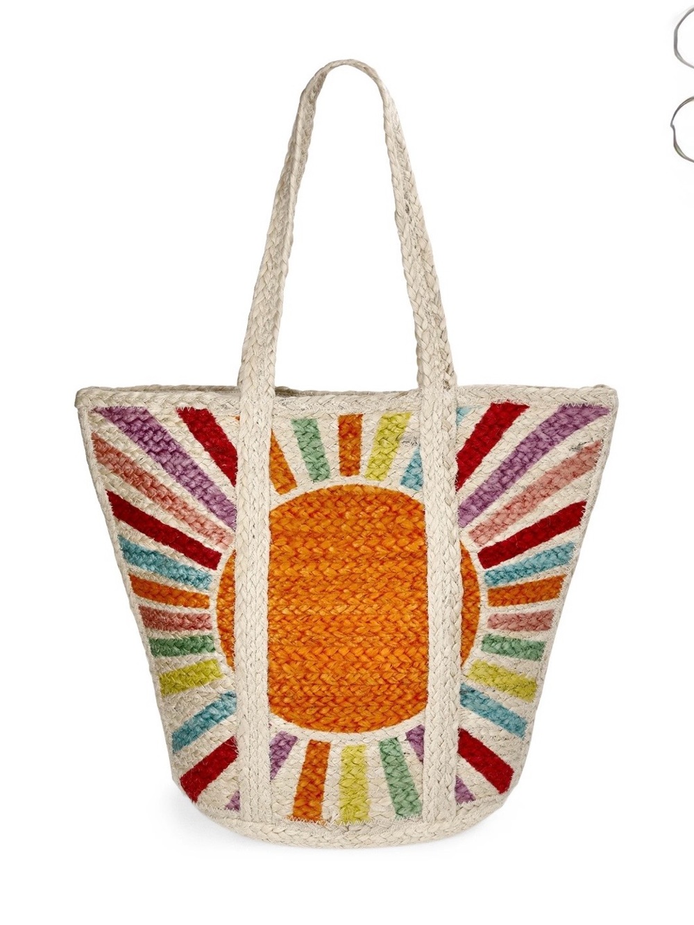 No Boundaries Women's Sun Jute Tote Bag - Picture 2 of 5